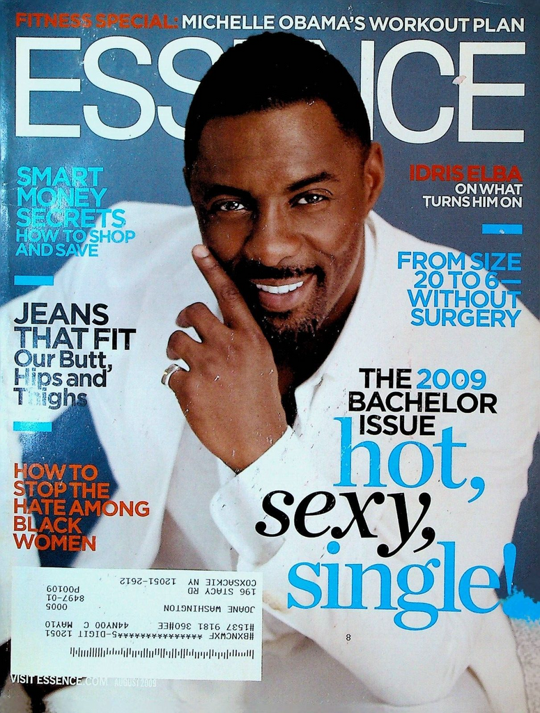Essence Magazine August 2009 Idris Elba Vanessa L Williams Michelle Obama0