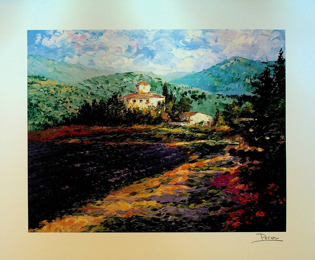 Alex Perez Lavender in Provence Signed Seriolithograph 2002 Park West Gallery
