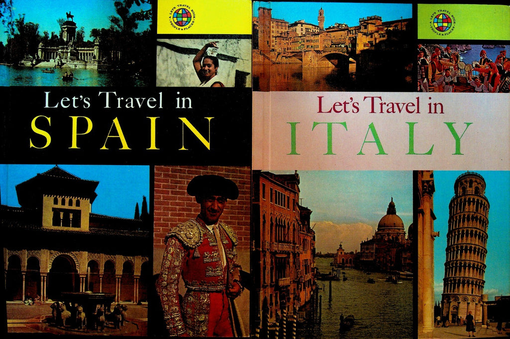 Let's Travel In Children's Book Lot of 20 With Original Box 1960s0