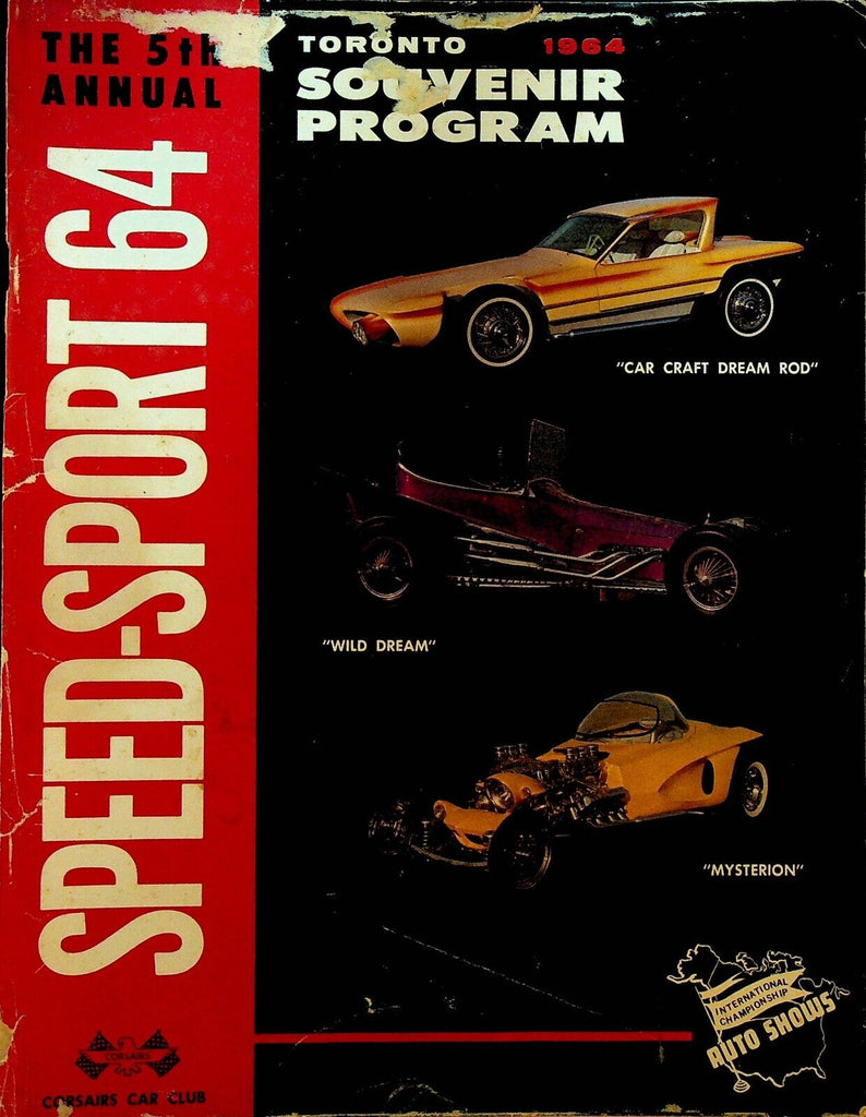 Speed Sport 64 Toronto 1964 Souvenir Program Ed Big Daddy Roth George Barris