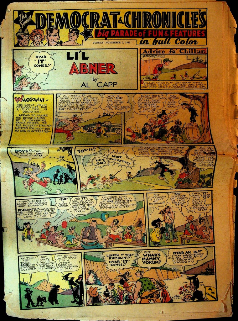 Rochester Democrat & Chronicle Sunday Comics November 2 1941 Flash Gordon