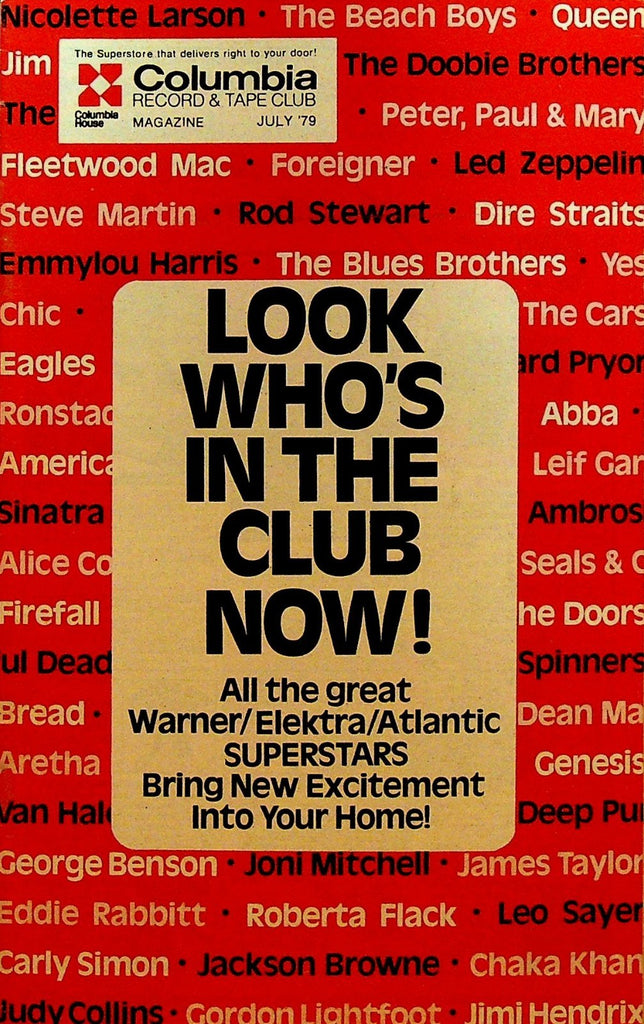 Columbia Record & Tape Club Catalog July 1979 Led Zeppelin Rod Stewart Eagles0