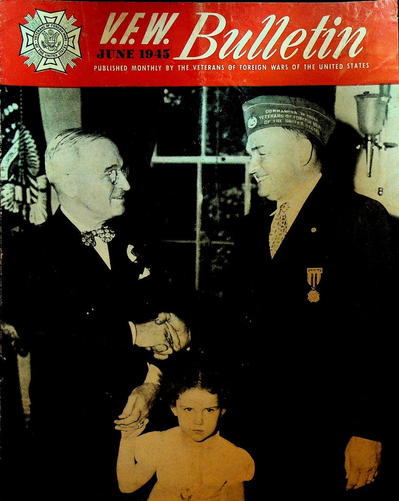 VFW Bulletin June 1945 WWII Harry Truman Margaret Ann Forde Jean Brunner0