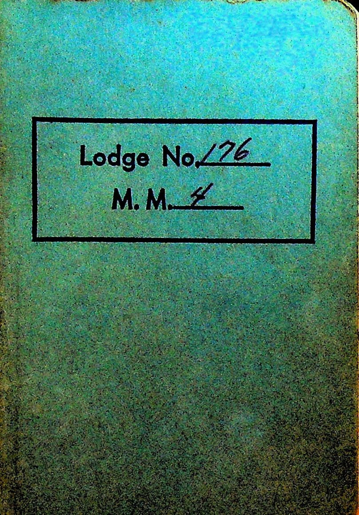 Master Mason Degree Booklet 1970s Ohio Grand Lodge Masons & Free Masons0