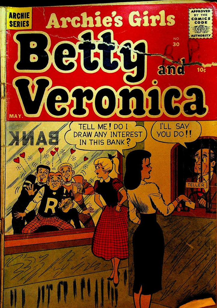 Archie's Girls Betty & Veronica 30 Bank 1957 Archie Comics0