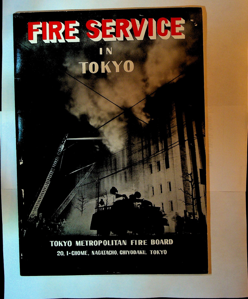 Fire Service in Tokyo Book Metropolitan Fire Board 1960s Japan0
