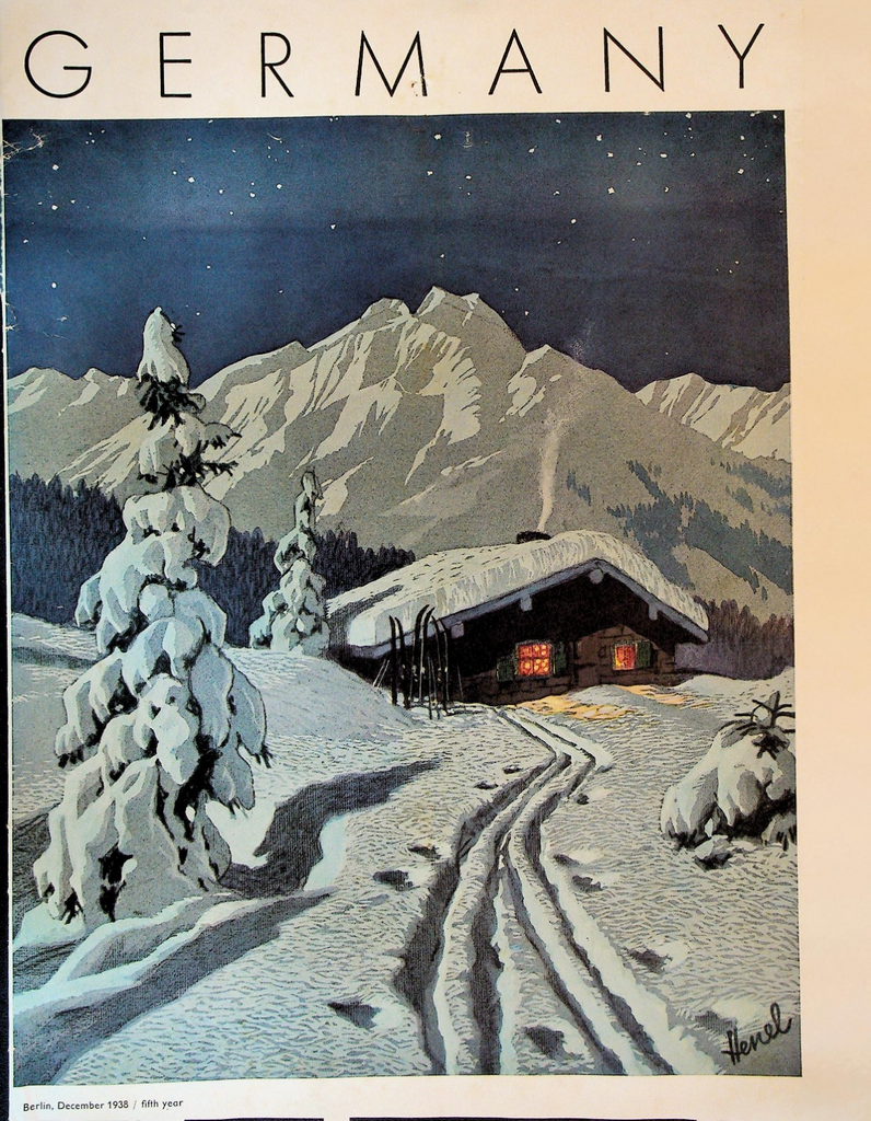 Germany Magazine December 1938 Christmas Spas Music Ski Country0