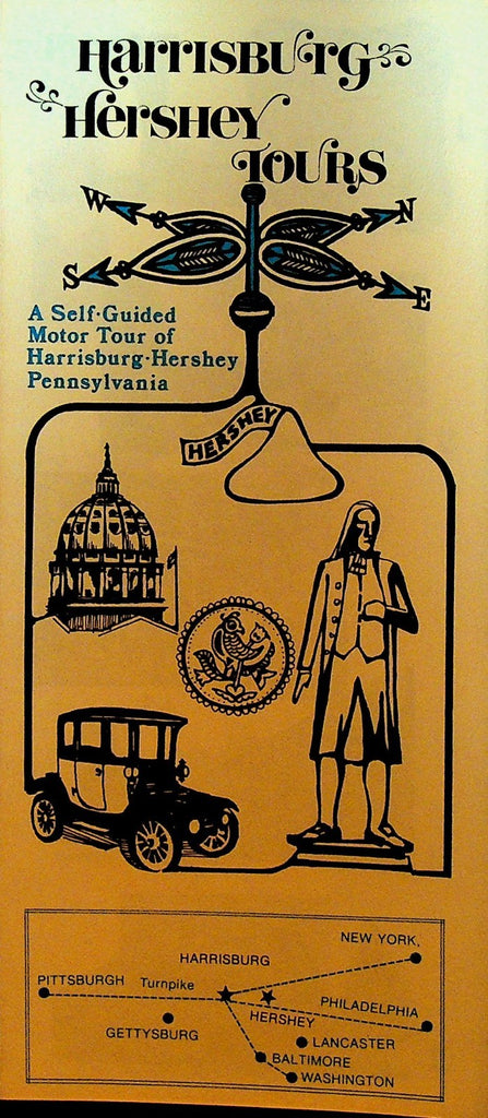 Harrisburg Hershey Self Guided Motor Tours Brochure Pennsylvania0