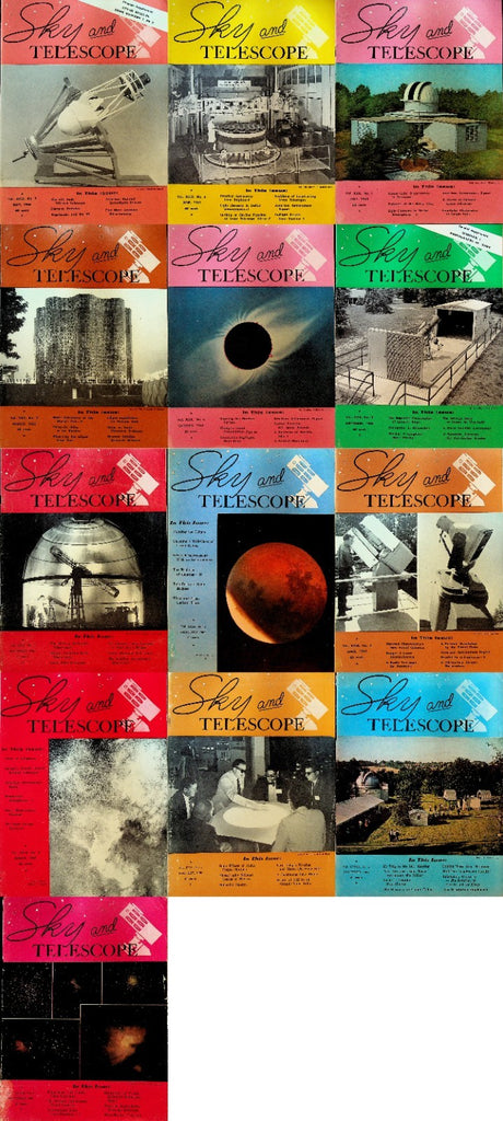 Sky and Telescope Magazine Lot of 13 1960s World's Fair Museum of Science0