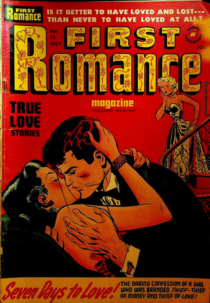 First Romance Magazine 15 Harvey Comics 1952 Golden Age Romance Comic0
