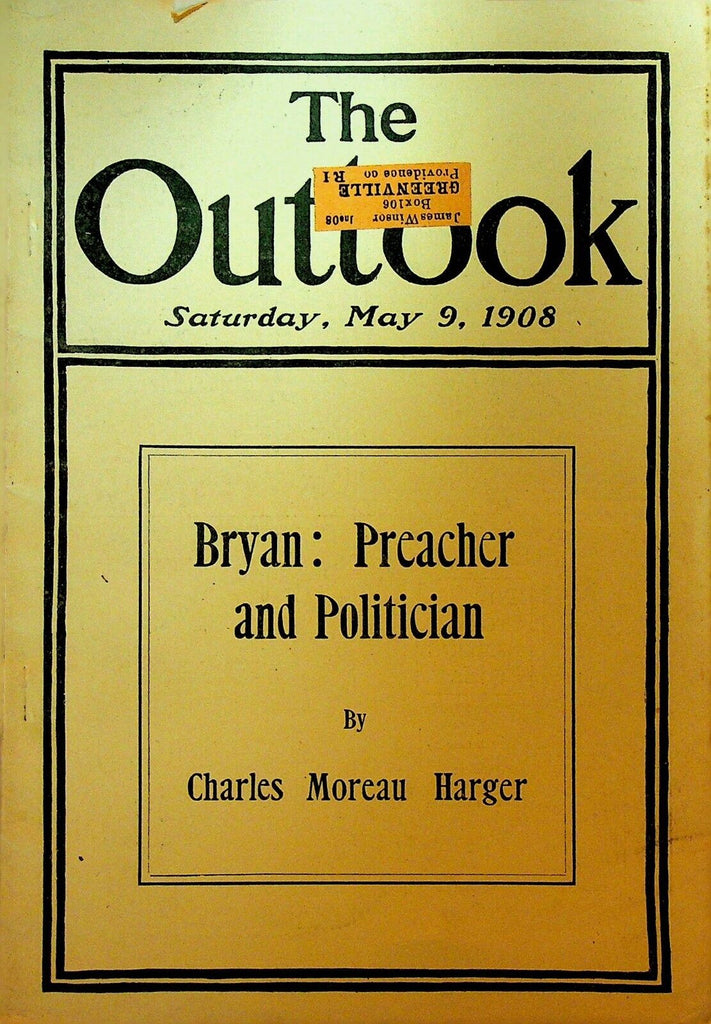 Outlook Magazine May 9 1908 Race Track Gambling William Jennings Bryan