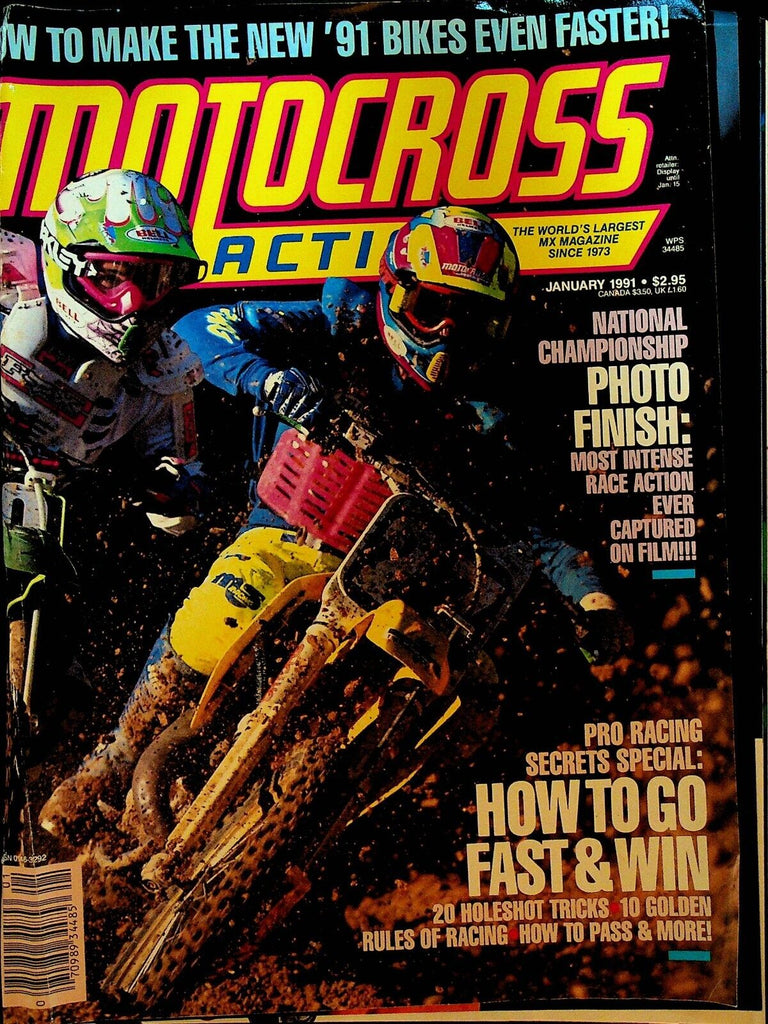 Motocross Action Magazine January 1991 Denny Stephenson Jeff Matlasevich
