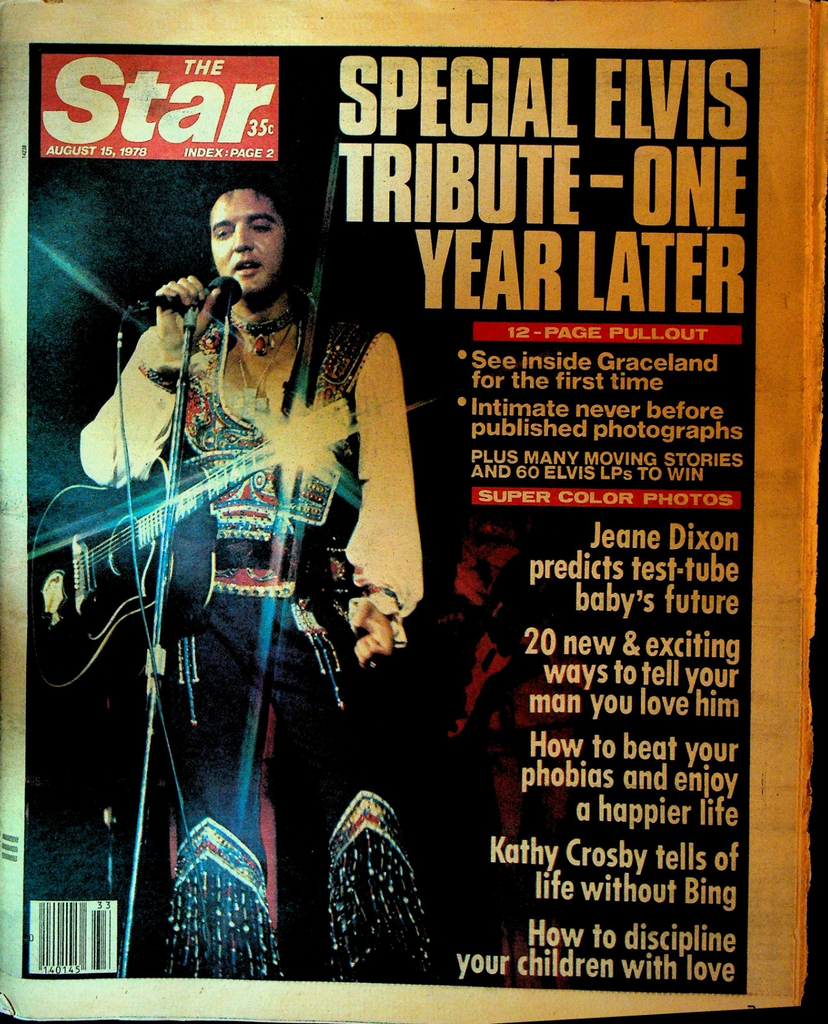 The Star August 15 1978 Elvis Presley Burt Reynolds Jane Fonda Tex Watson0