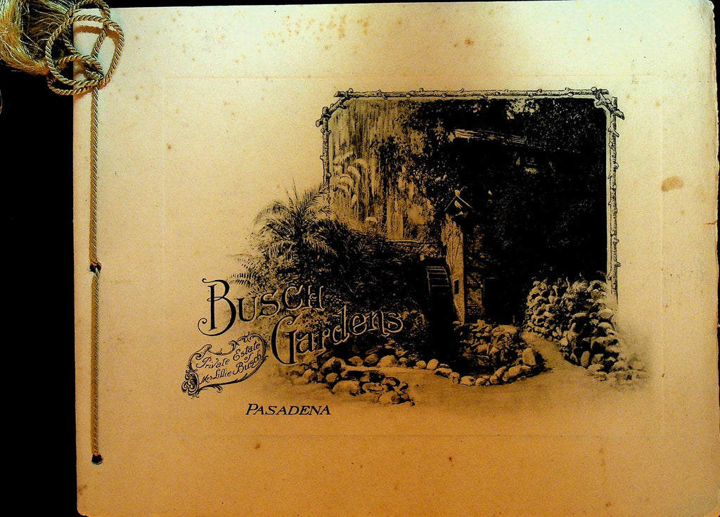 Busch Gardens Pasadena Photogravure Book 1914 Albertype Co0