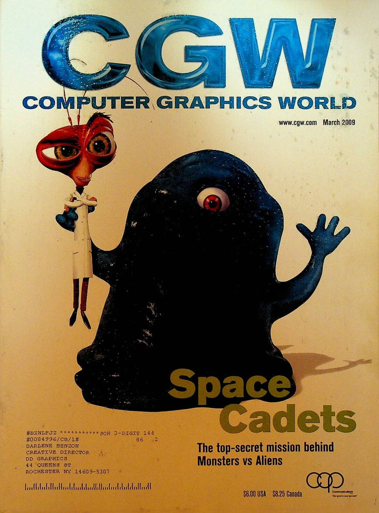 CGW Computer Graphics World Magazine March 2009 Watchmen Monsters v Aliens