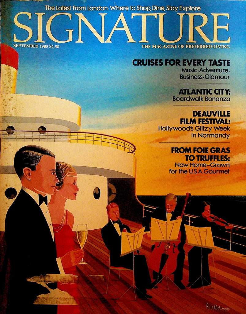 Signature Magazine September 1985 Liza Minnelli Barbra Streisand Farrah Fawcett0