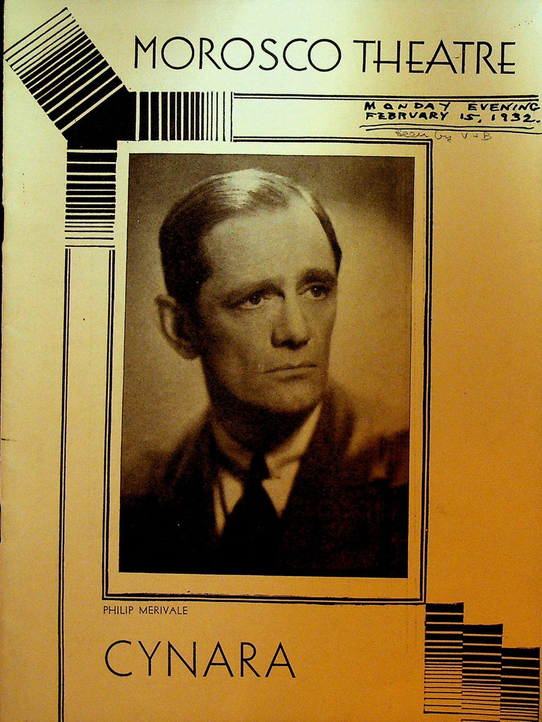 Cynara Playbill February 15 1932 Philip Merivale Adrianne Allen Phoebe Foster0