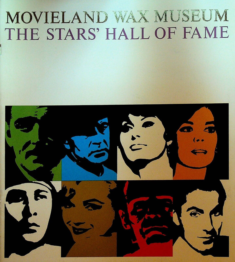 Movieland Wax Museum Booklet 1960s Marilyn Monroe Boris Karloff James Dean