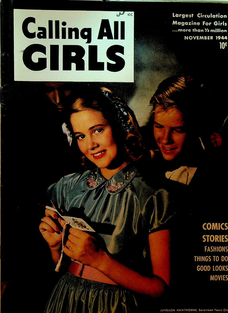 Calling All Girls 34 November 1944 Junellen Hawthorne Fashion Movies0
