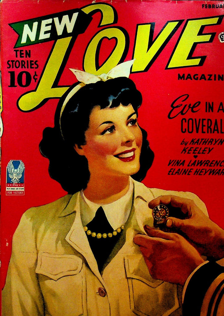 New Love Magazine Pulp February 1943 Katheryn Keeley Vina Lawrence0