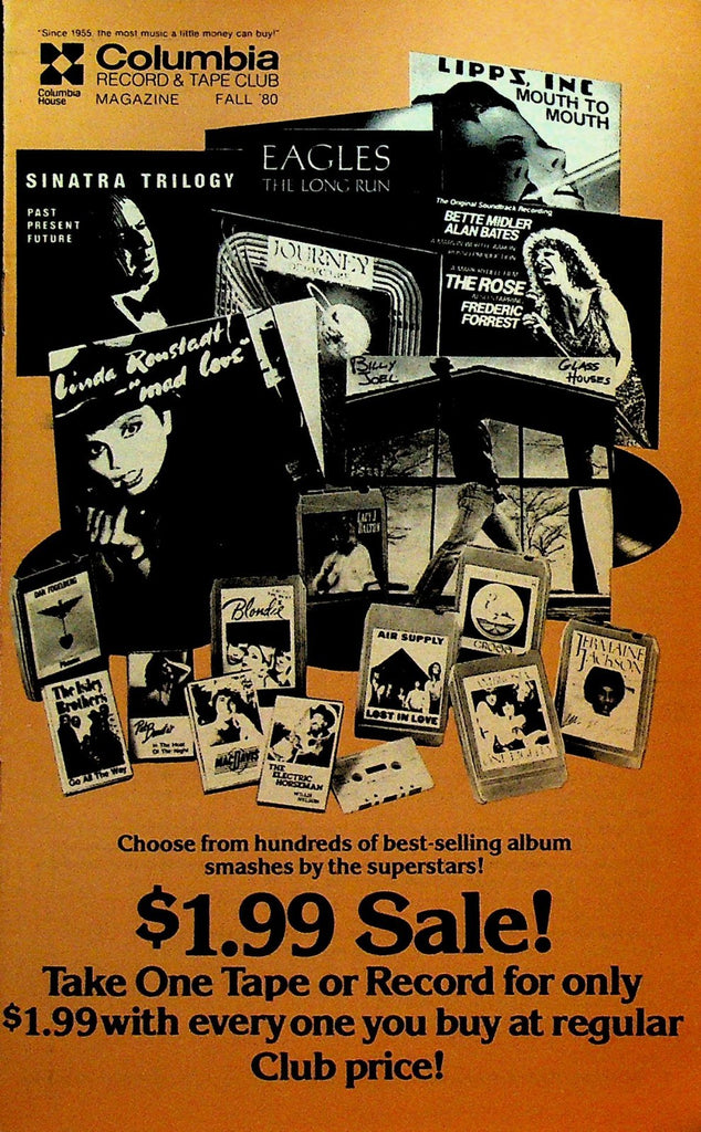 Columbia Record & Tape Club Catalog Fall 1980 The Eagles Linda Ronstadt ELO0