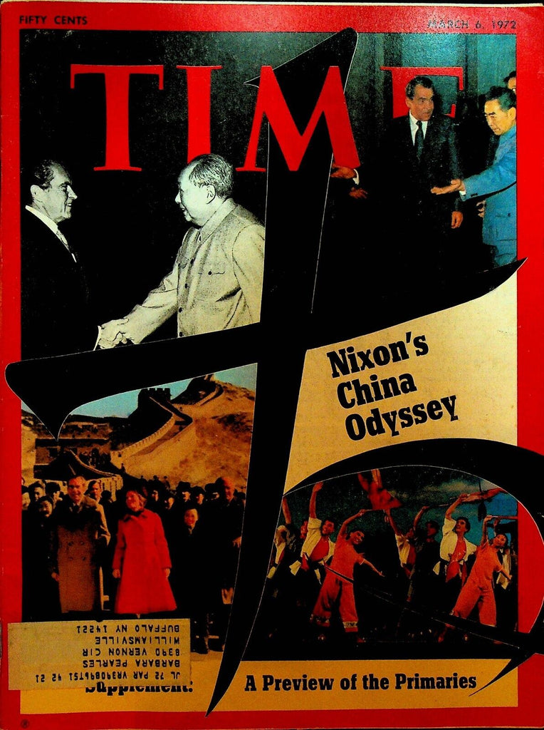 Time Magazine March 6 1972 Richard Nixon in China Irving Crane Nina Van Pallandt