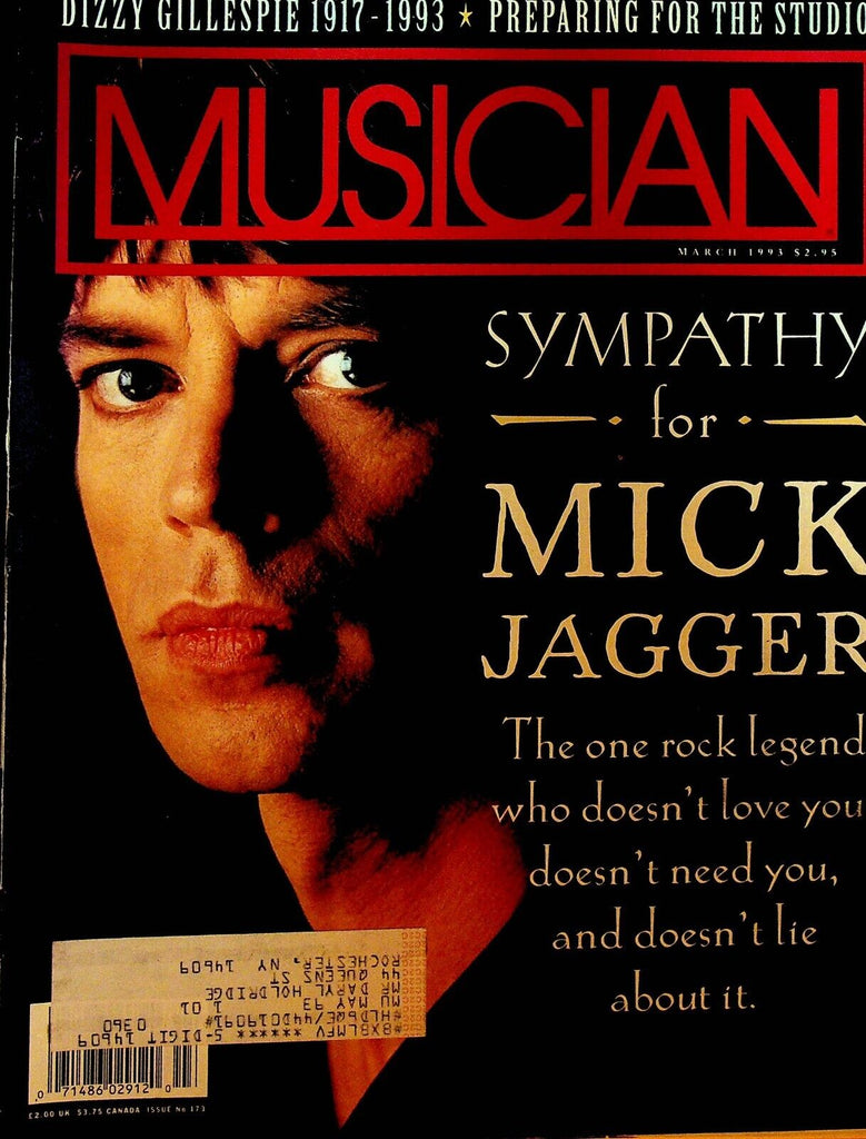 Musician March 1993 Mick Jagger Dizzy Gillespie Annie Lennox Hothouse Flowers