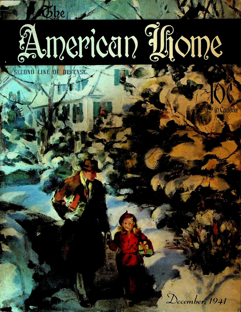 The American Home Magazine December 1941 Walter Biggs Christmas0