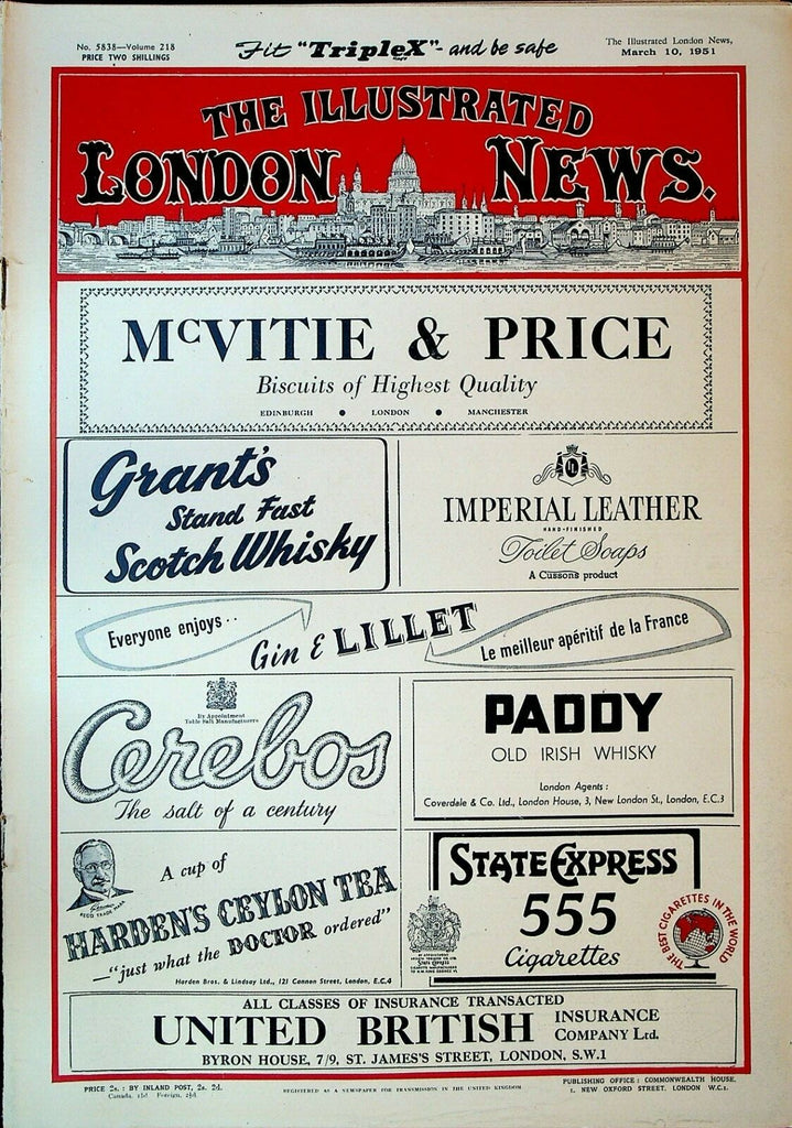 Illustrated London News March 10 1951 England Australia Cricket Bull Fighting 0