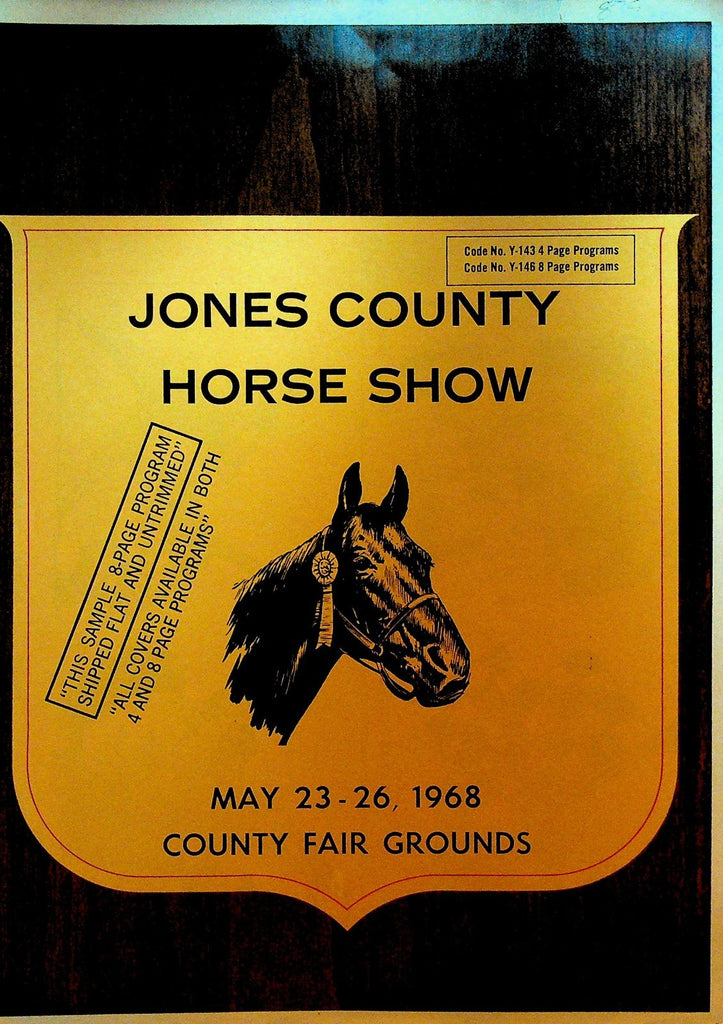Pepsi Bottlers Sample Program 1968 Horse Show Lacrosse Rodeo Soccer Hockey0