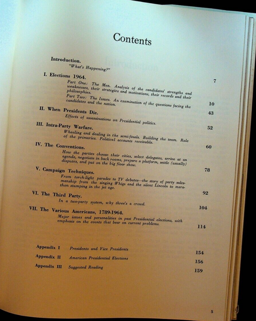 National Observer Newsbook Elections 1964 LBJ Lyndon B Johnson Barry Goldwater