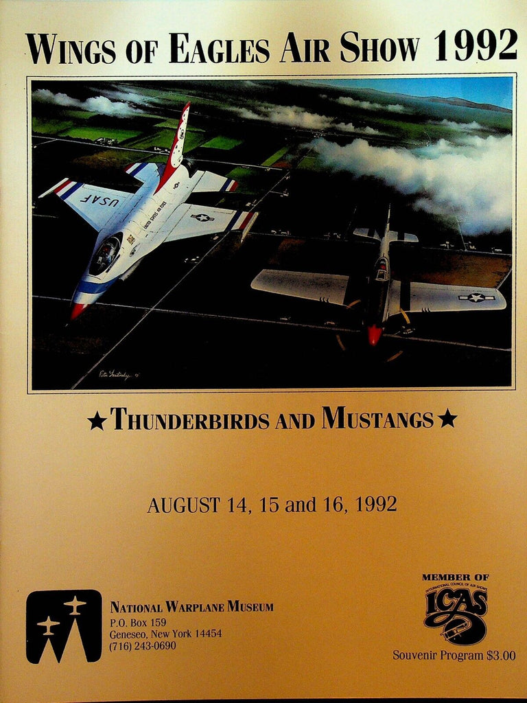 National Warplane Museum of Geneseo NY Wings of Eagles Air Show Program 1992
