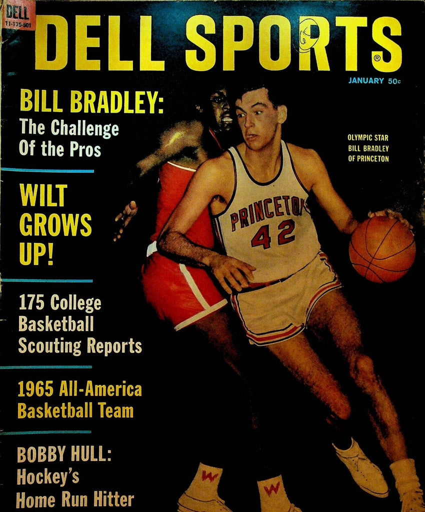 Dell Sports Magazine January 1965 Bill Bradley Wilt Chamberlain Bobby Hull
