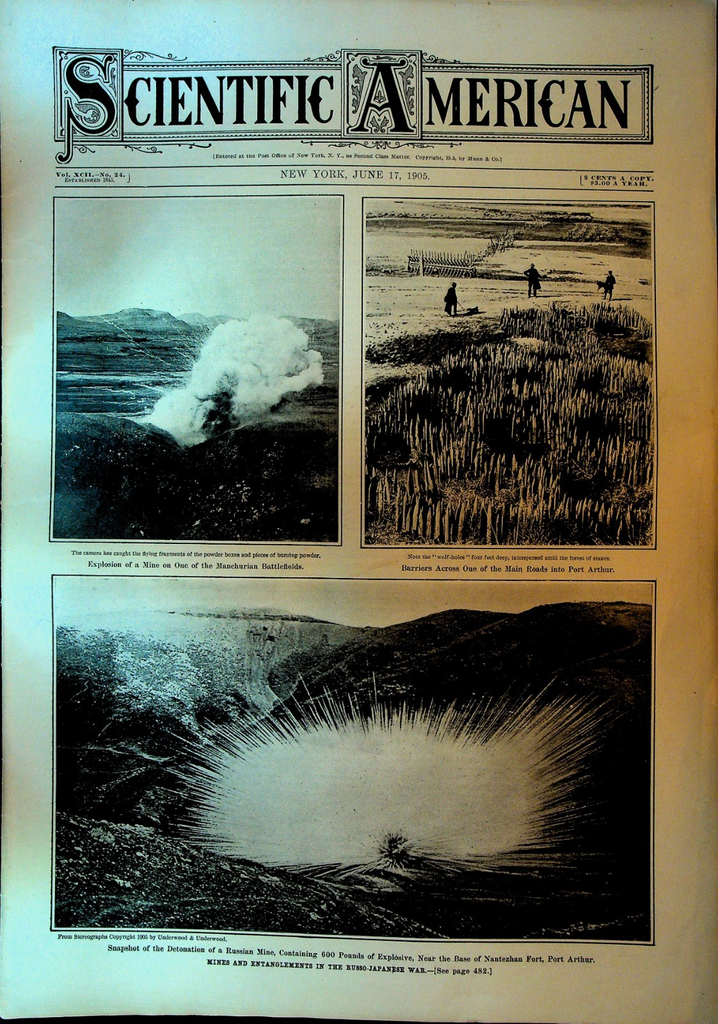 Scientific American June 17 1905 Russia Japan War Alvares Airplane Jacques Loeb0