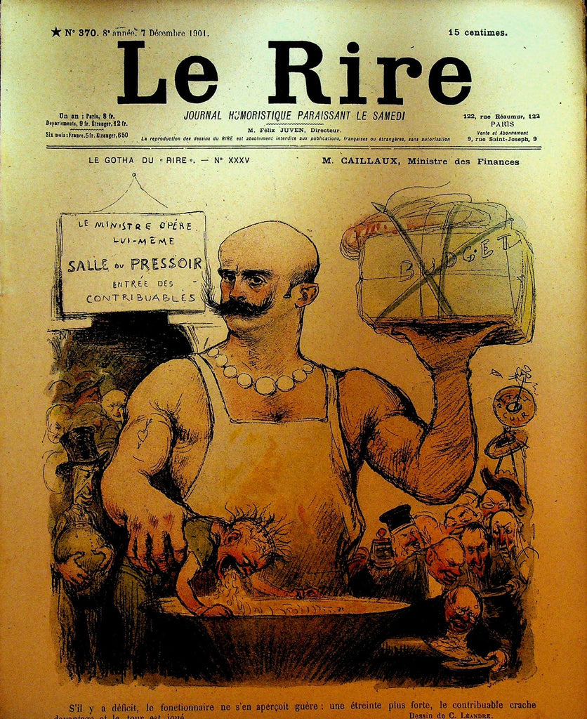 La Rire French Humor Magazine #370 December 7 19010