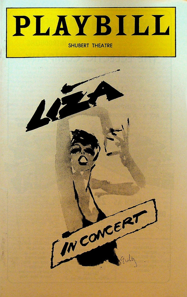 Liza Minnelli in Concert Playbill 1979 Shubert Theatre0