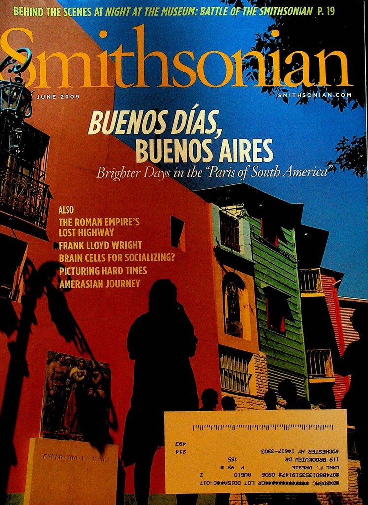 Smithsonian Magazine June 2009 Frank Lloyd Wright A Night at the Museum