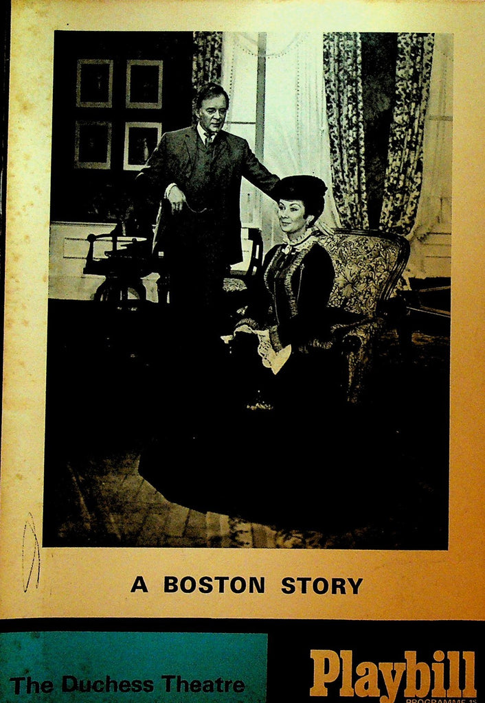 A Boston Story Playbill 1968 Tony Britton Dinah Sheridan Basil Hoskins0