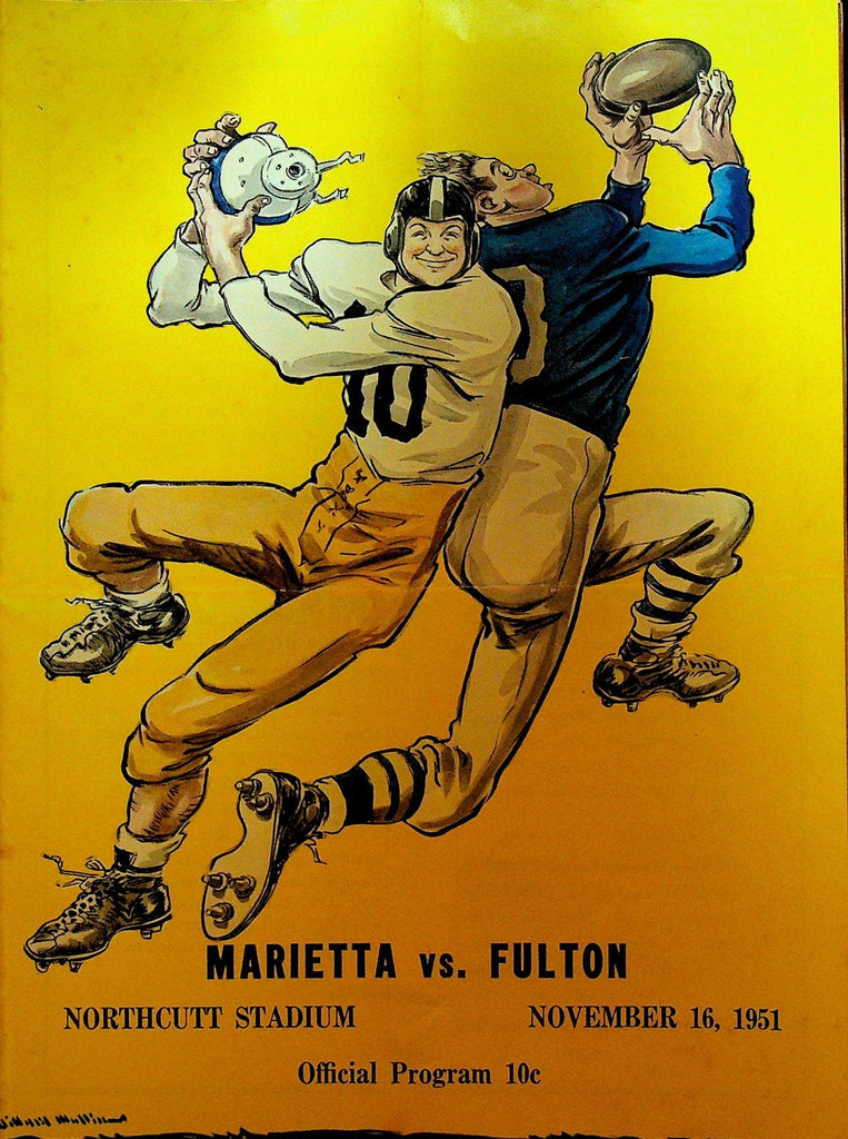 Marietta v Fulton High School Football Program Georgia November 16 19510