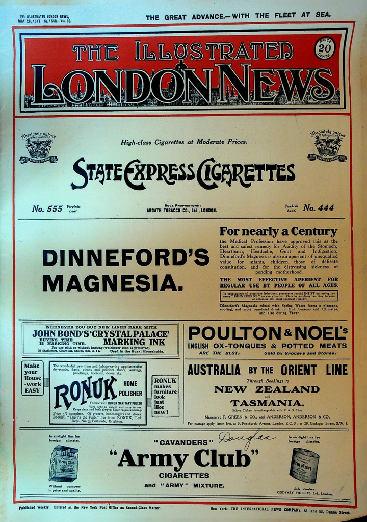 Illustrated London News May 26 1917 WWI U-Boat Submarine0