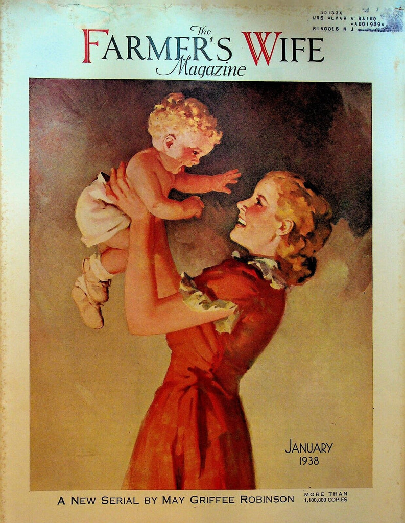 The Farmer's Wife Magazine January 1938 R James Stuart May Griffee Robinson