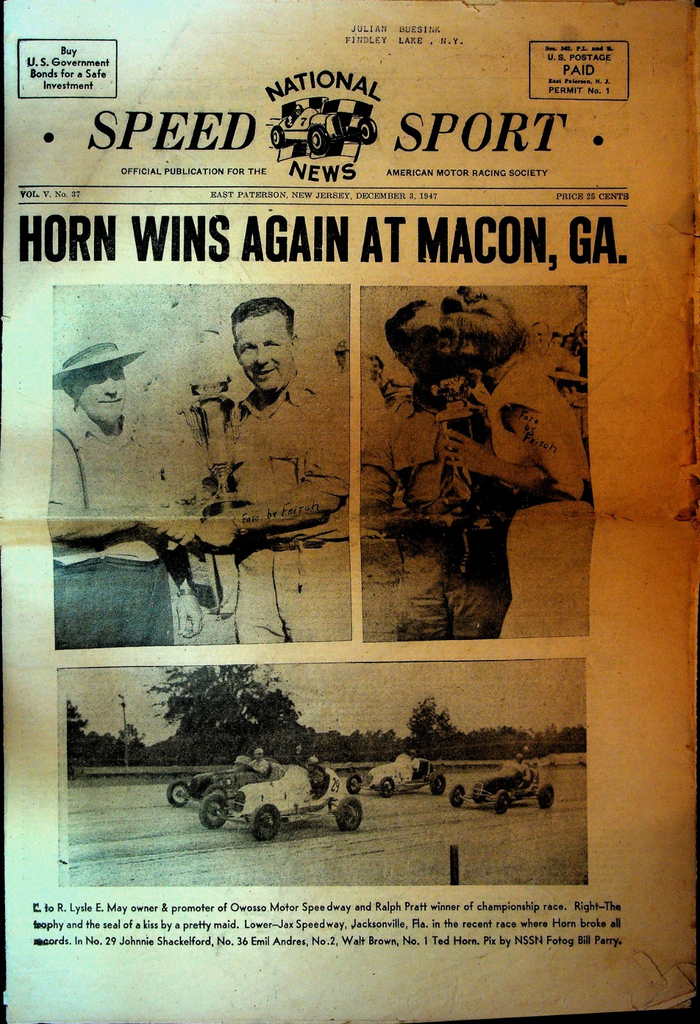 National Speed Sport News December 3 1947 Ralph Pratt Johnnie Shackelford0