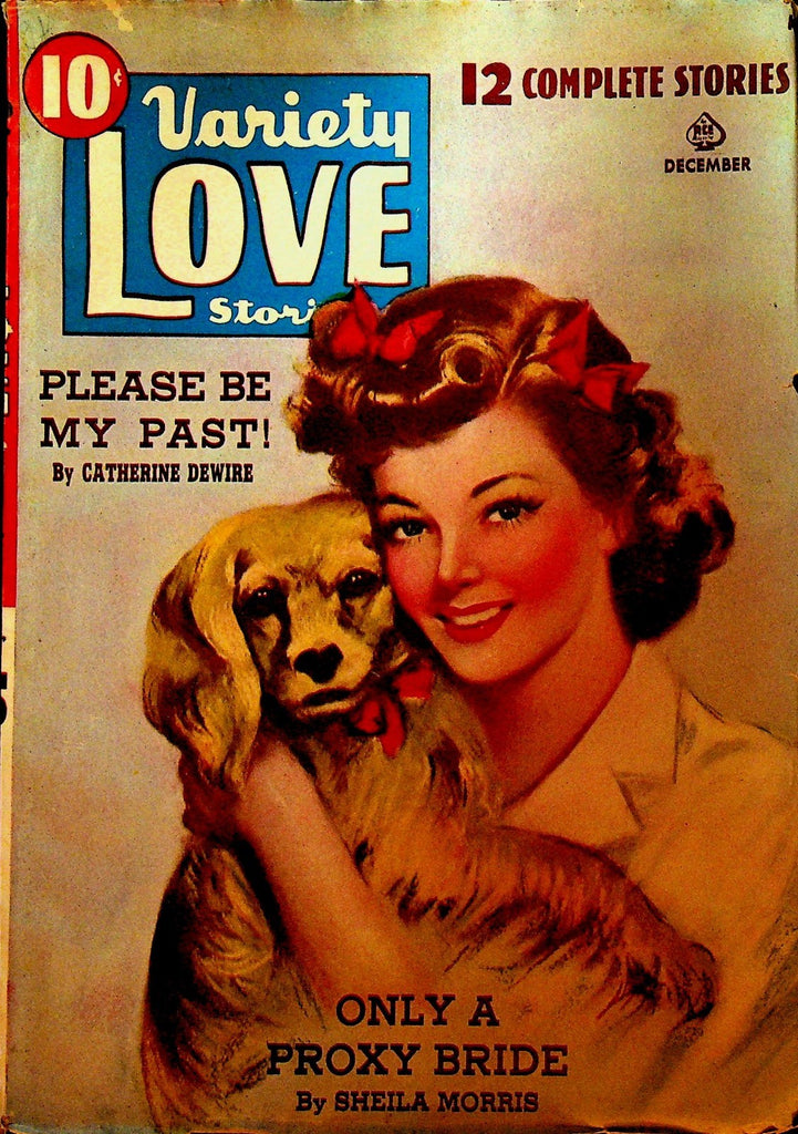 Variety Love Stories December 1942 Puppy Dog Cover Catherine Dewire0