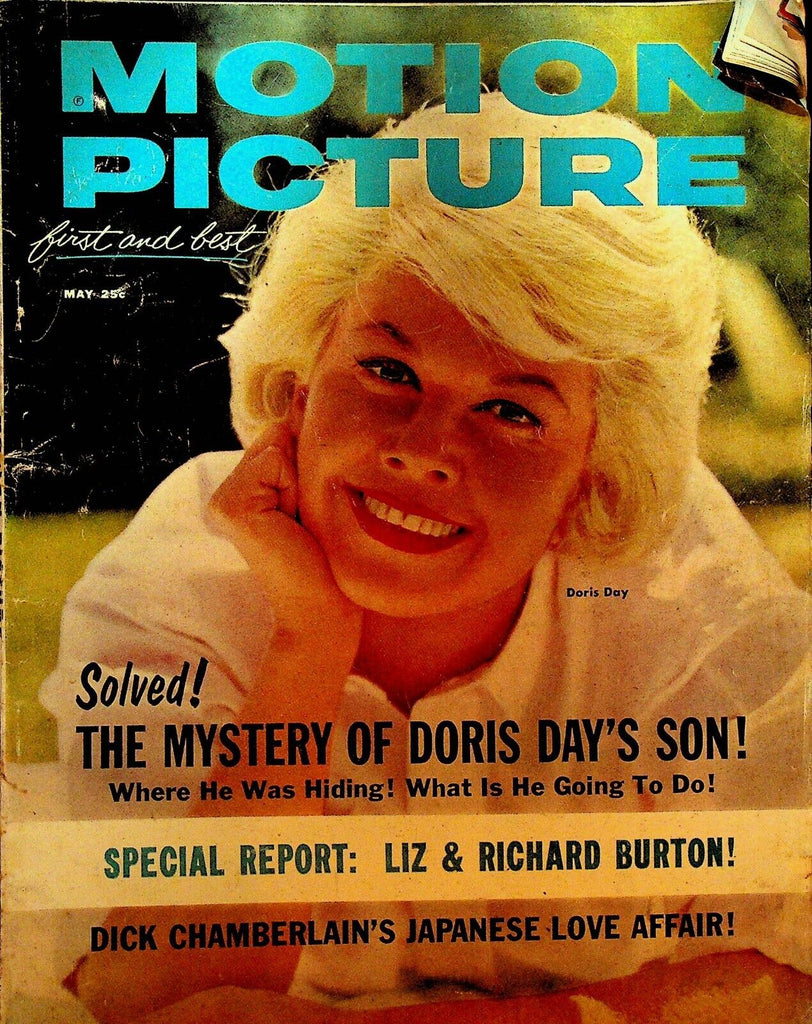 Motion Picture Magazine May 1962 Doris Day Liz Taylor Richard Burton Elvis