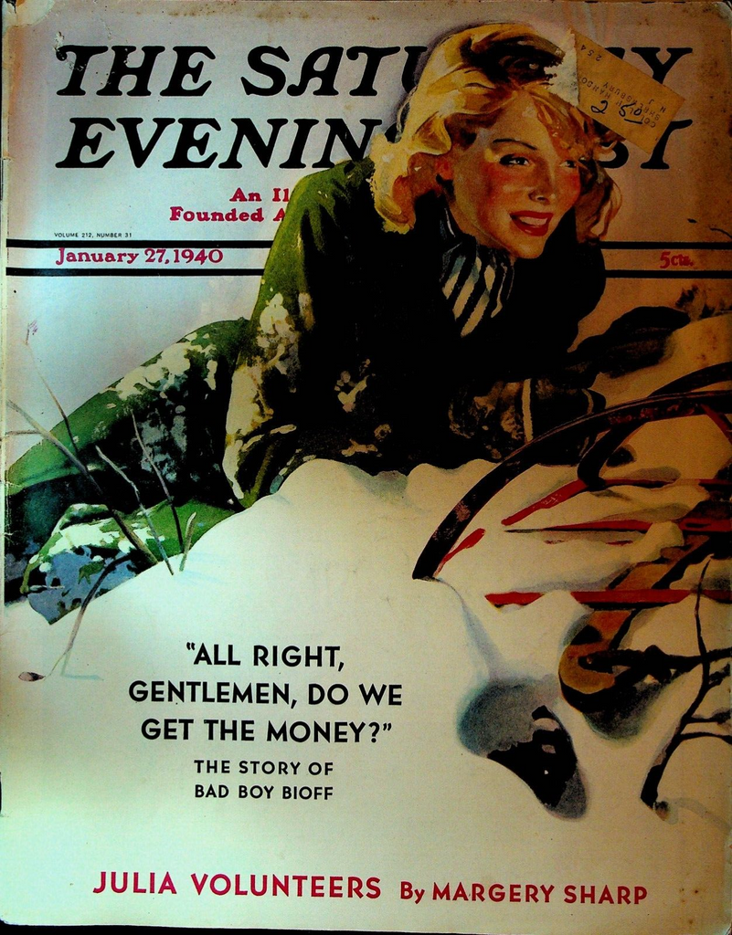 Saturday Evening Post January 27 1940 Orson Welles Willie Bioff Germany Schaefer