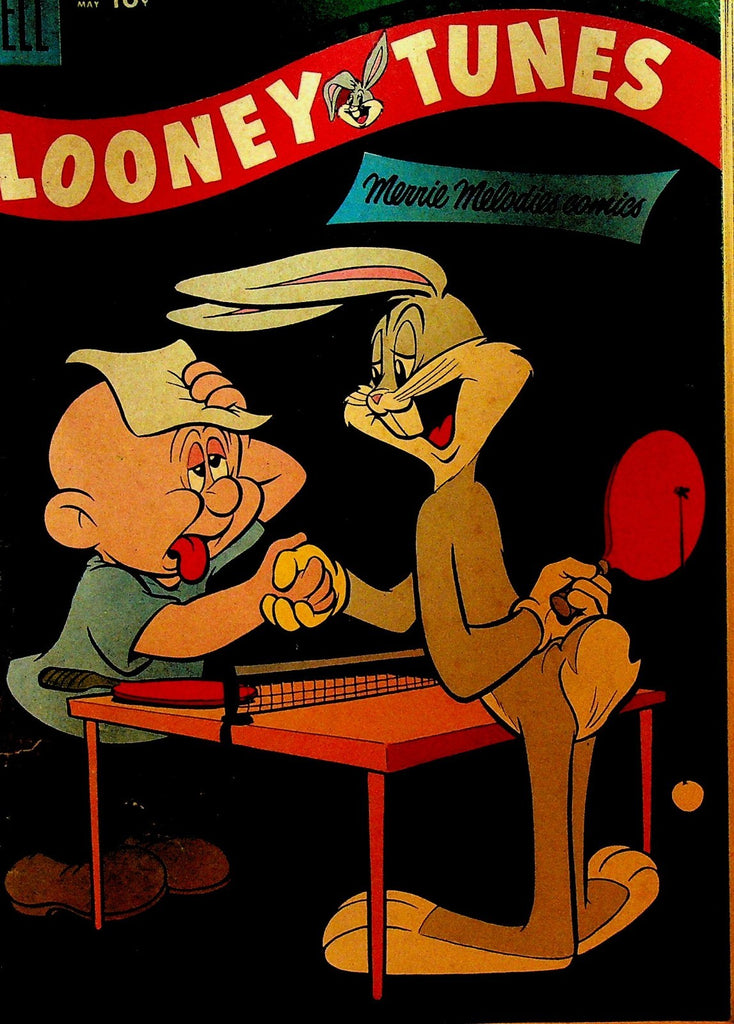 Looney Tunes 163 Dell Comics 1955 Bugs Bunny Table Tennis Paddleball Ping Pong0