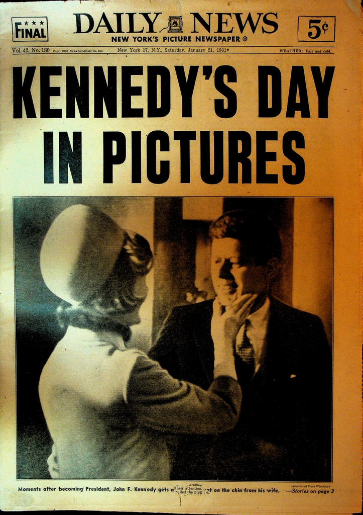 New York Daily News January 21 1961 John F Kennedy Inauguration0