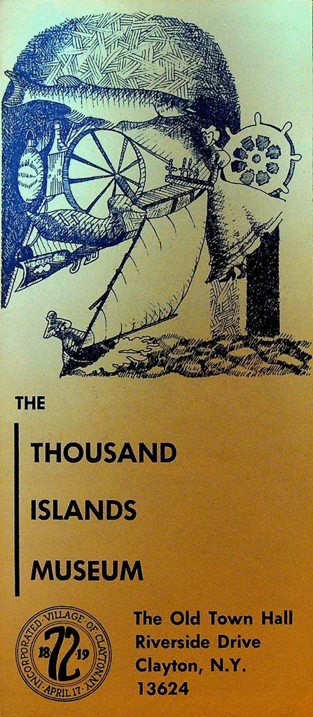 The Thousand Islands Museum Brochure 1960s Clayton NY0