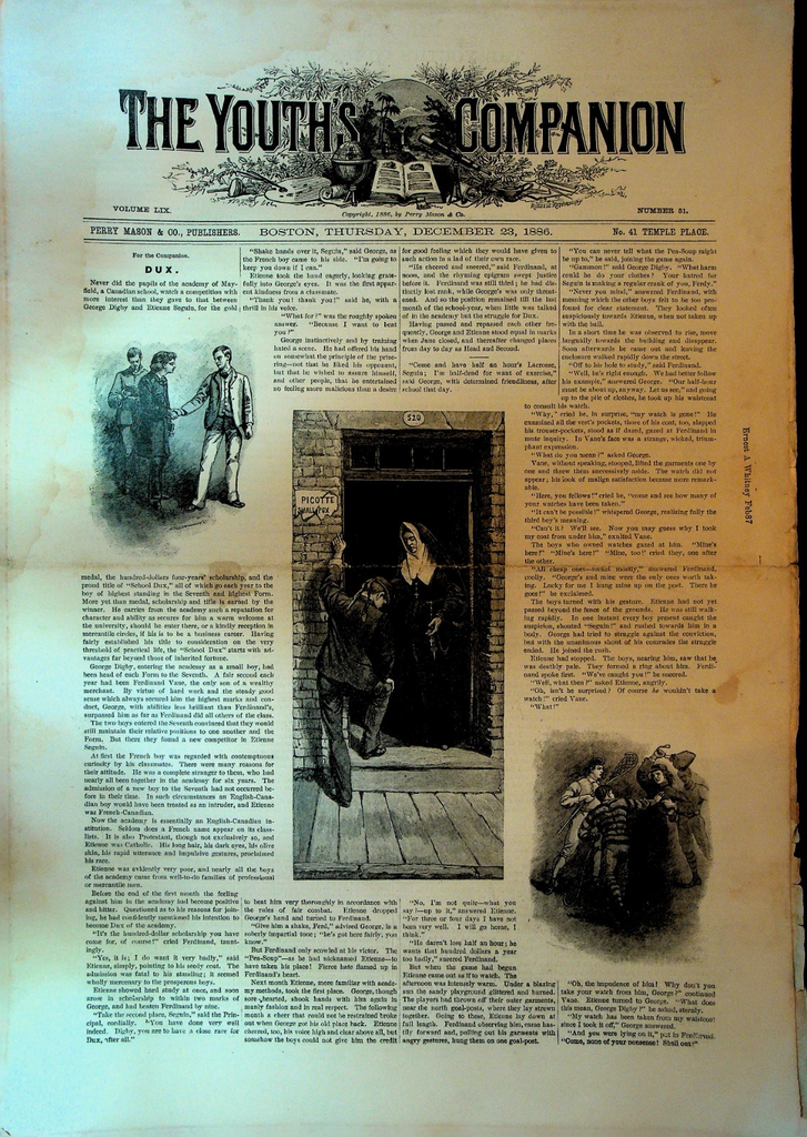 The Youth's Companion December 23 1886 Frank Welles Calkins Chinese Beggars0