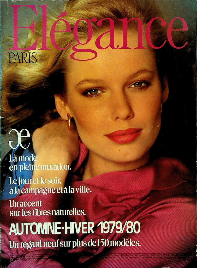Elegance Paris Fashion Magazine Autumn 1979 Gia Carangi Christie Brinkley0